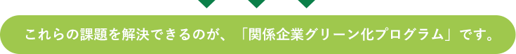 これらの課題を解決できるのが、「関係企業グリーン化プログラム」です。